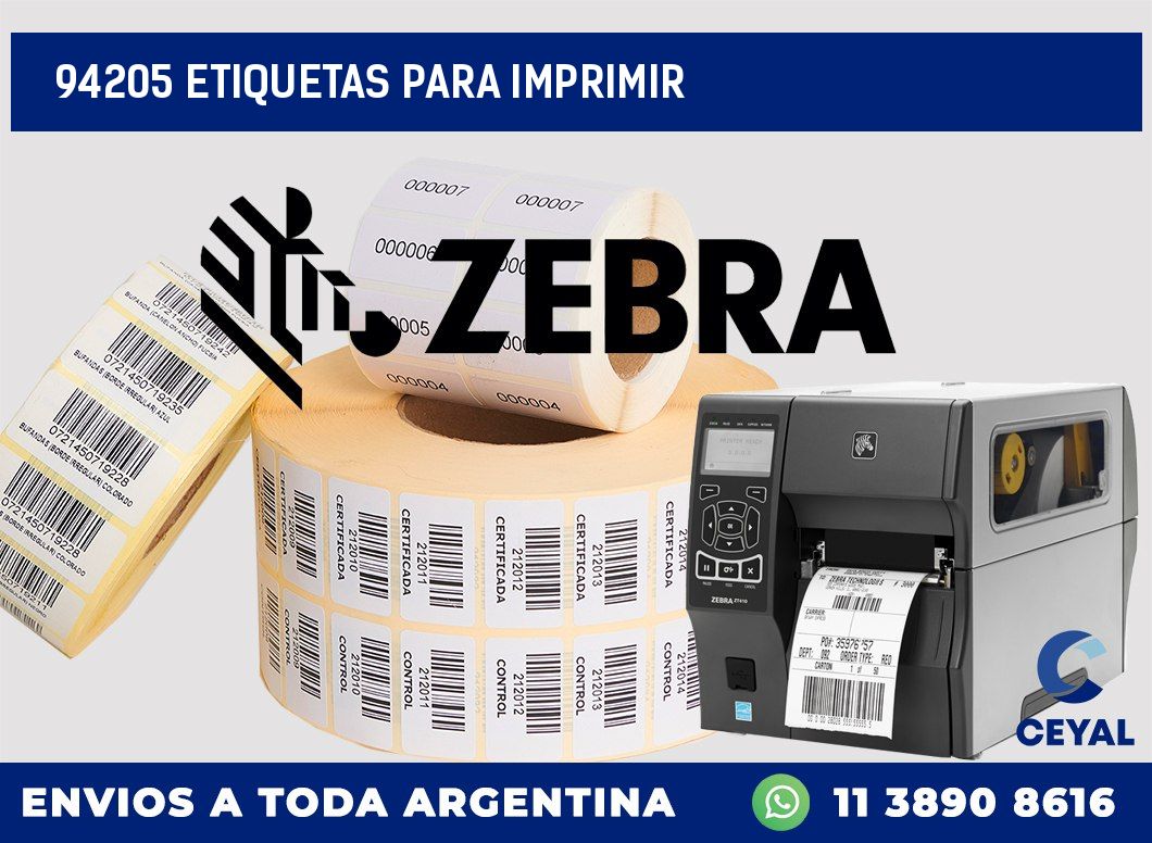 94205 ETIQUETAS PARA IMPRIMIR