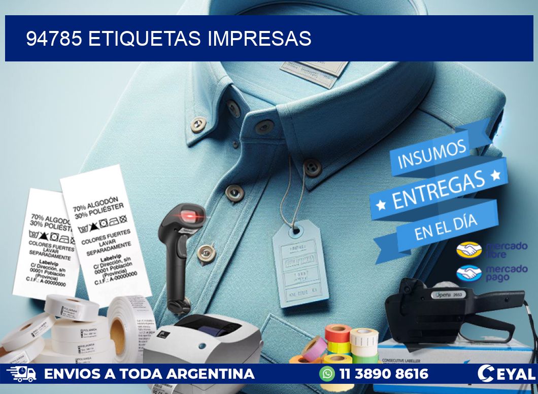 94785 ETIQUETAS IMPRESAS