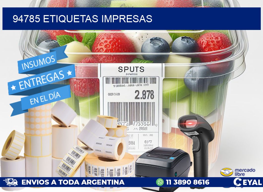 94785 ETIQUETAS IMPRESAS