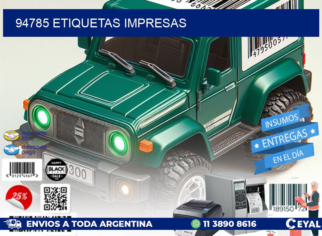 94785 ETIQUETAS IMPRESAS