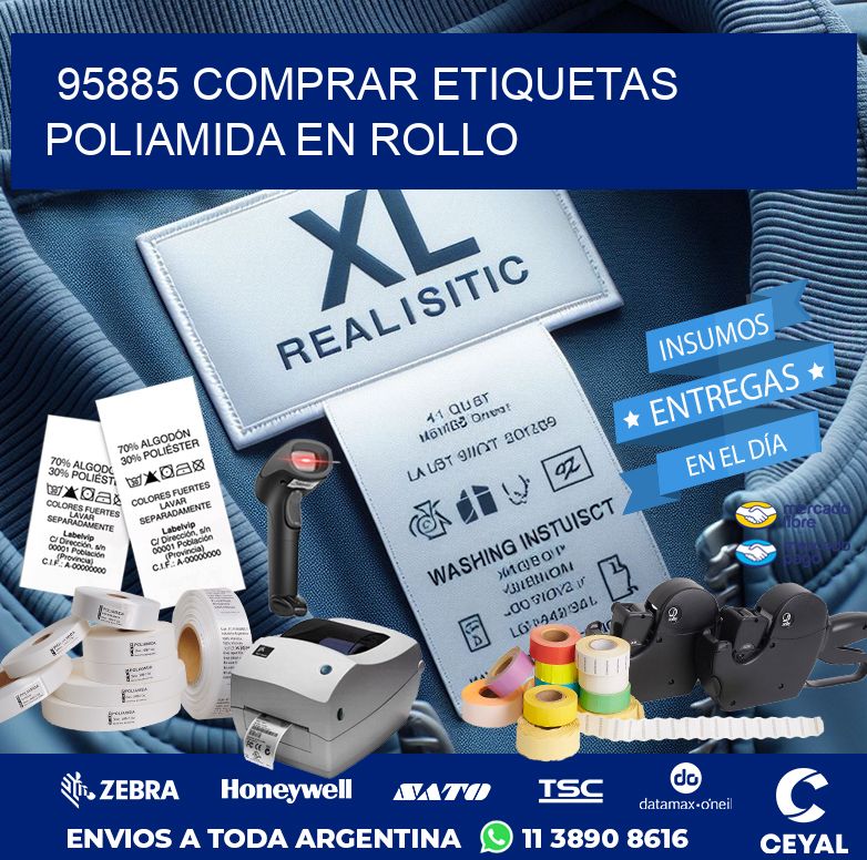 95885 COMPRAR ETIQUETAS POLIAMIDA EN ROLLO