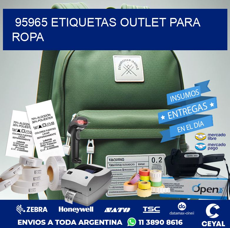 95965 ETIQUETAS OUTLET PARA ROPA