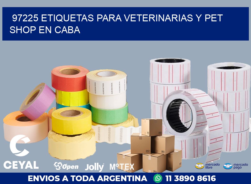97225 ETIQUETAS PARA VETERINARIAS Y PET SHOP EN CABA