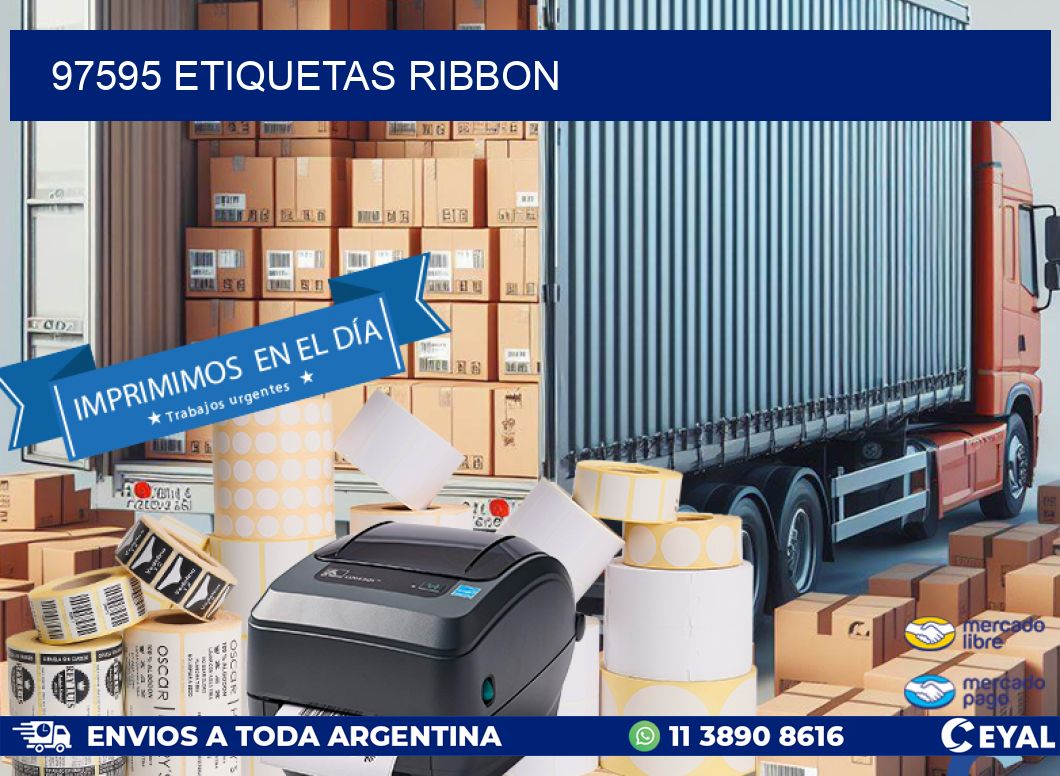 97595 ETIQUETAS RIBBON