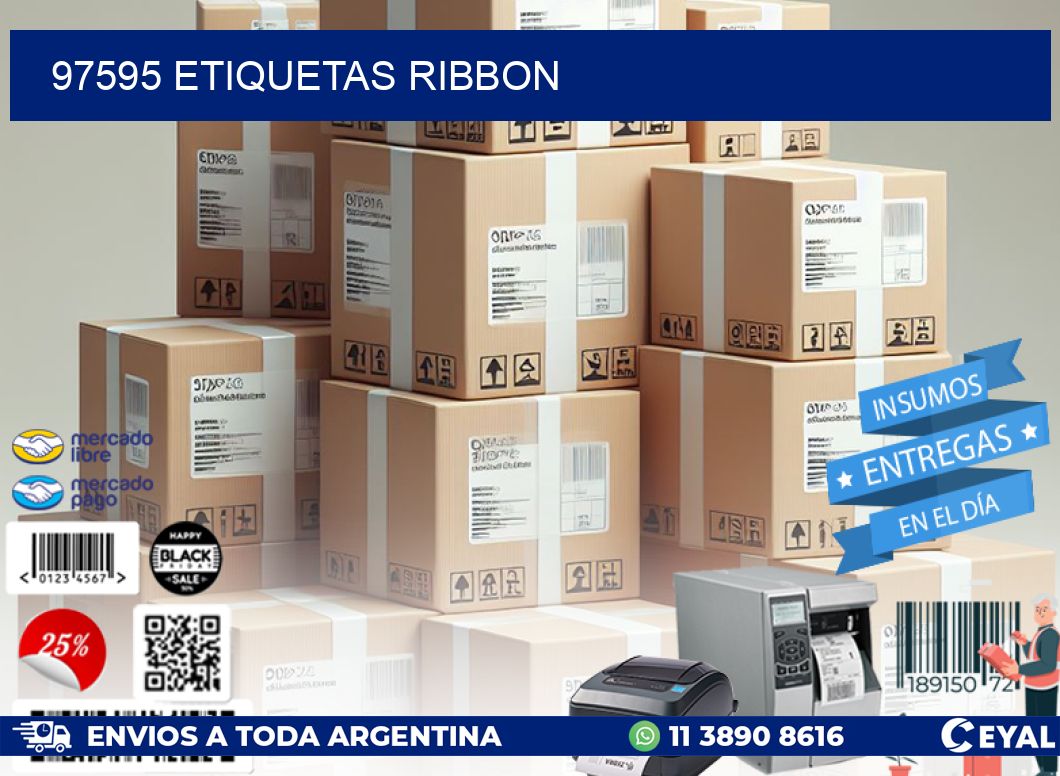 97595 ETIQUETAS RIBBON