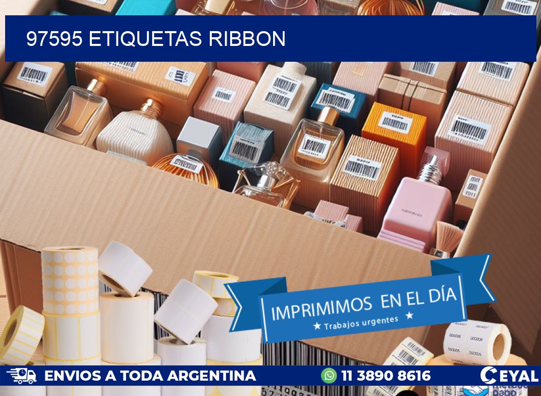 97595 ETIQUETAS RIBBON