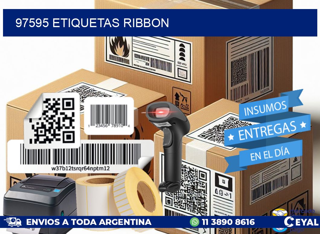 97595 ETIQUETAS RIBBON