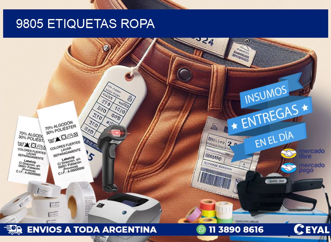 9805 ETIQUETAS ROPA