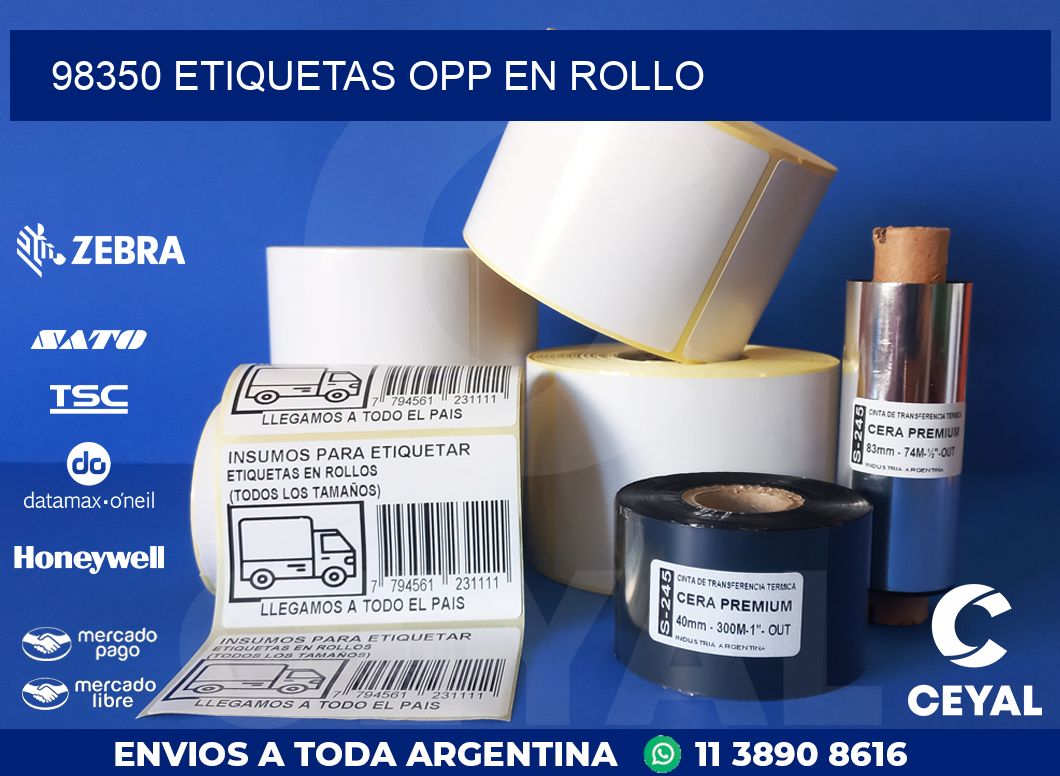 98350 ETIQUETAS OPP EN ROLLO