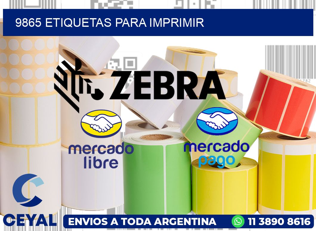 9865 ETIQUETAS PARA IMPRIMIR