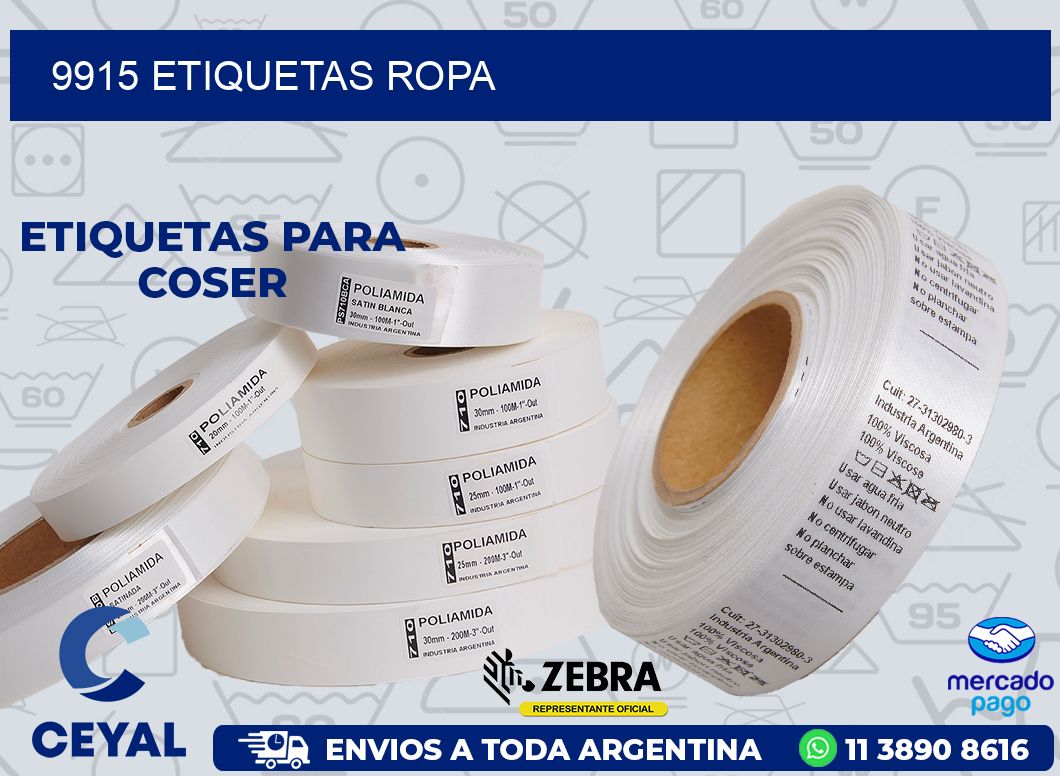 9915 ETIQUETAS ROPA
