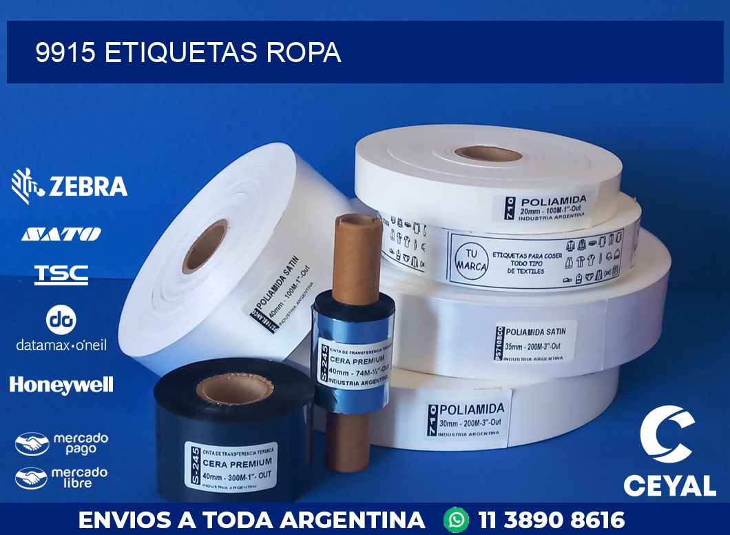 9915 ETIQUETAS ROPA