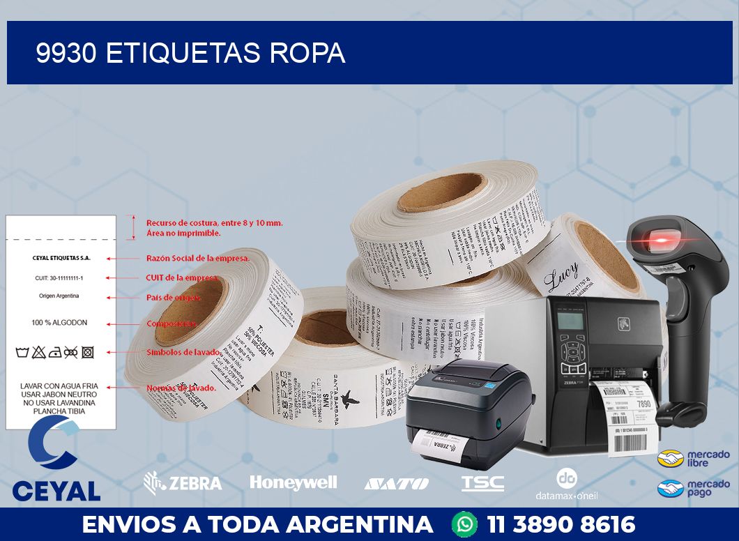 9930 ETIQUETAS ROPA