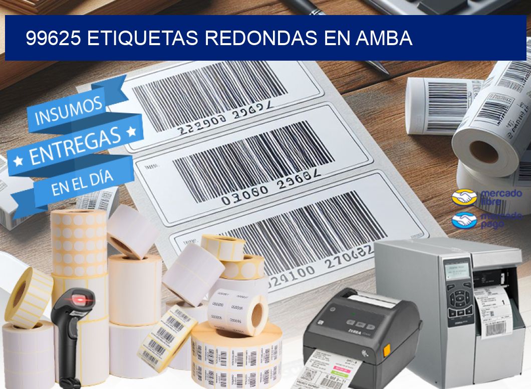 99625 ETIQUETAS REDONDAS EN AMBA