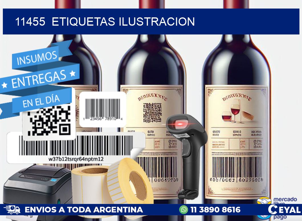 11455 ETIQUETAS ILUSTRACION