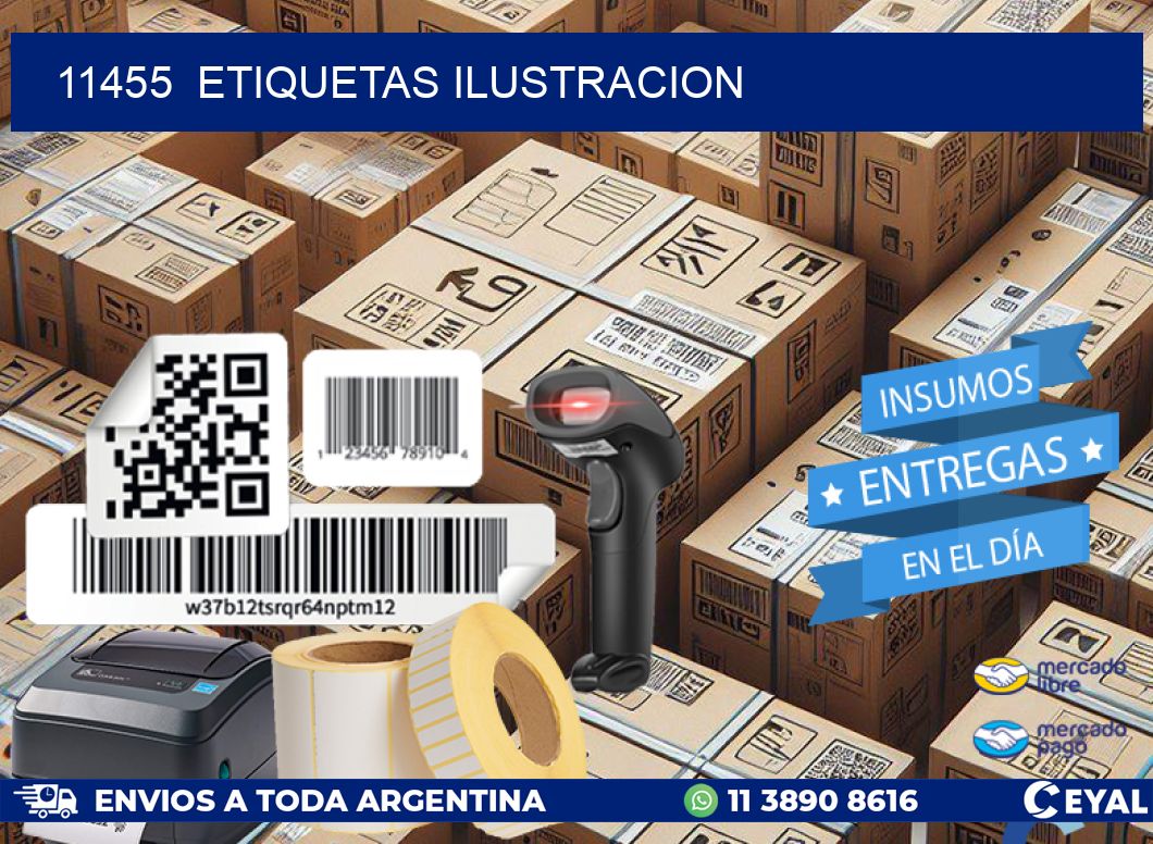 11455 ETIQUETAS ILUSTRACION