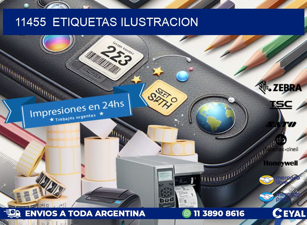 11455  ETIQUETAS ILUSTRACION