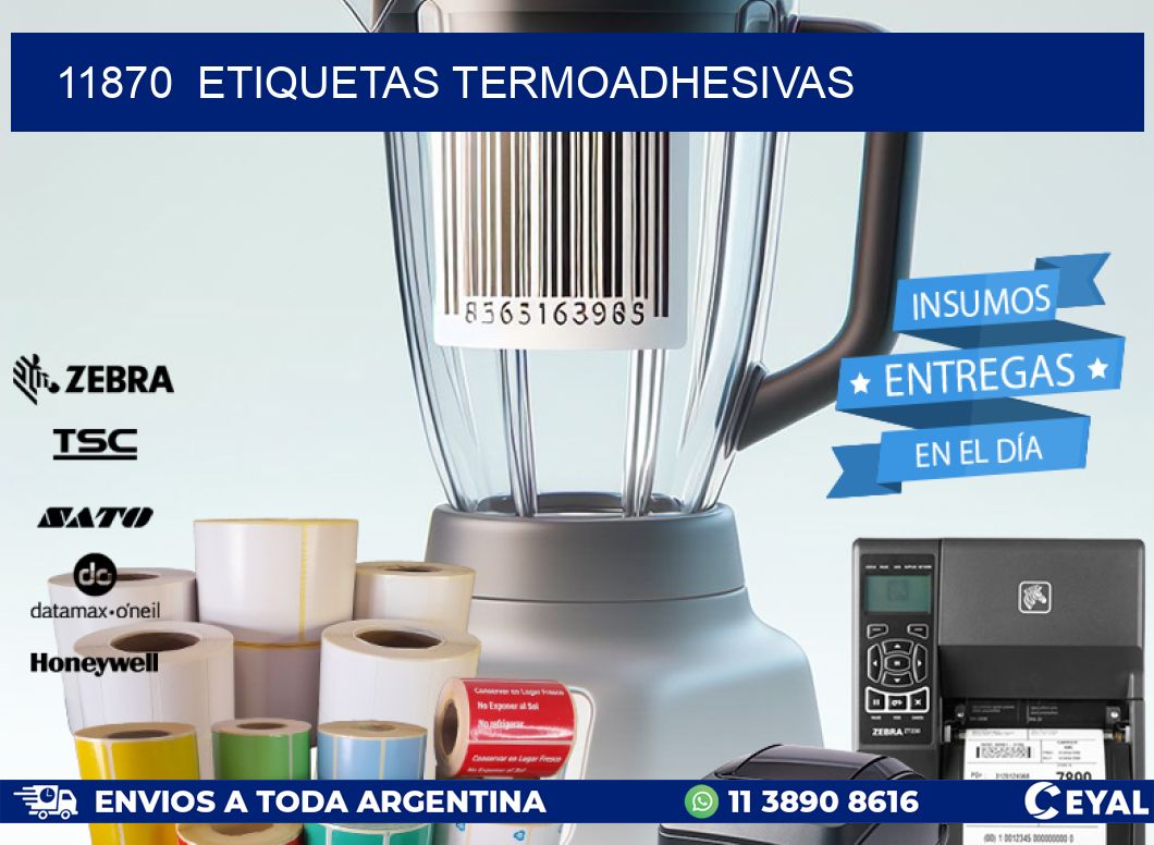 11870  ETIQUETAS TERMOADHESIVAS