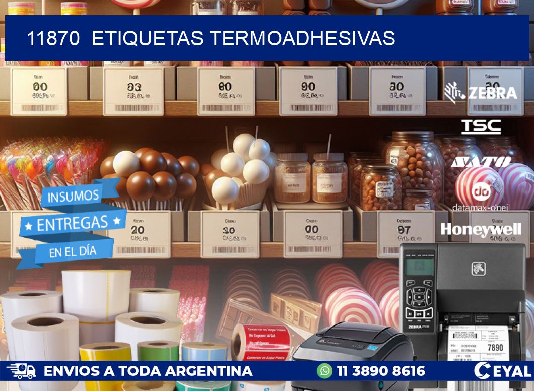 11870  ETIQUETAS TERMOADHESIVAS