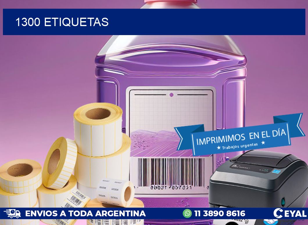 1300 ETIQUETAS