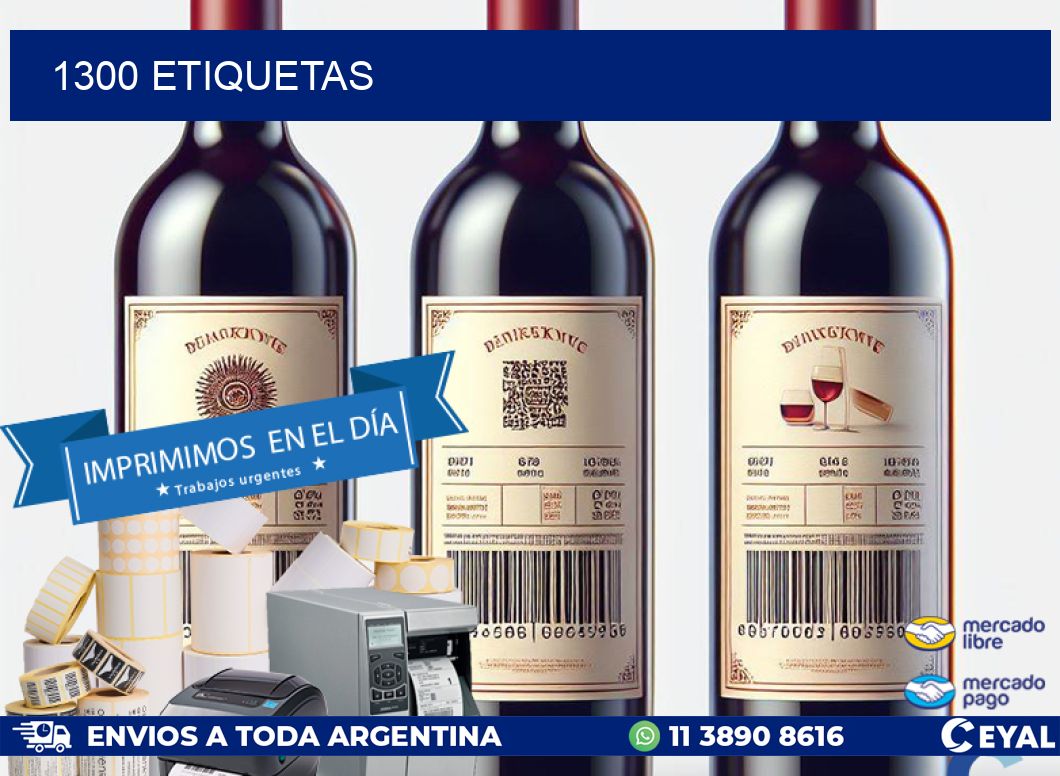 1300 ETIQUETAS
