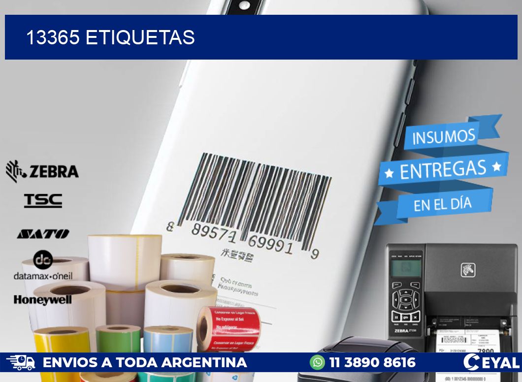 13365 ETIQUETAS
