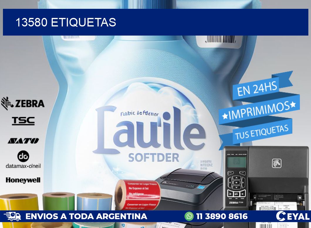 13580 ETIQUETAS