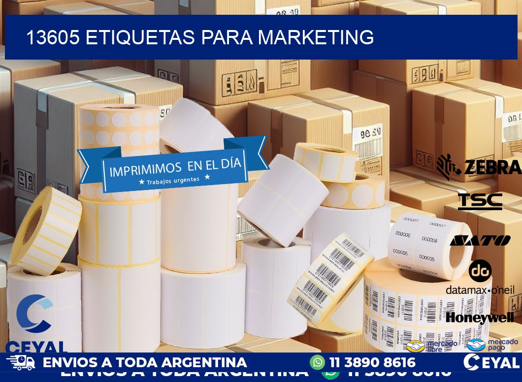 13605 ETIQUETAS PARA MARKETING