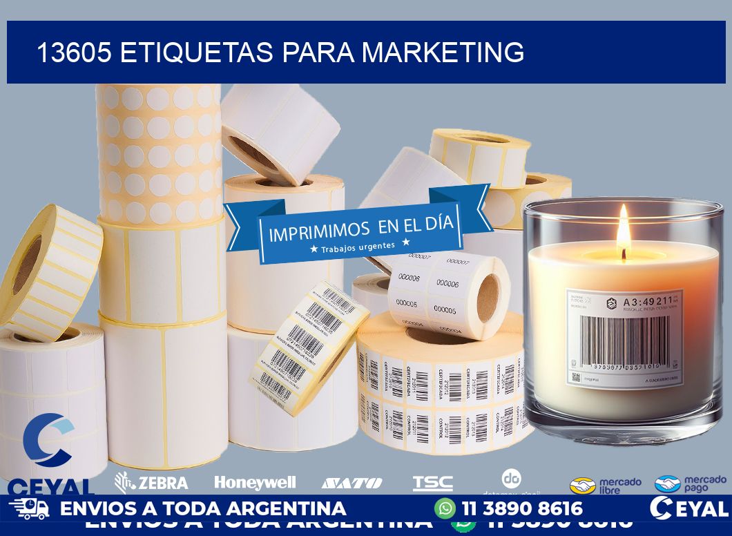 13605 ETIQUETAS PARA MARKETING