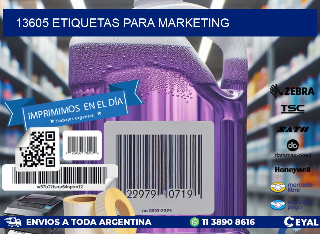13605 ETIQUETAS PARA MARKETING