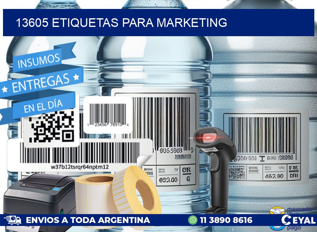 13605 ETIQUETAS PARA MARKETING