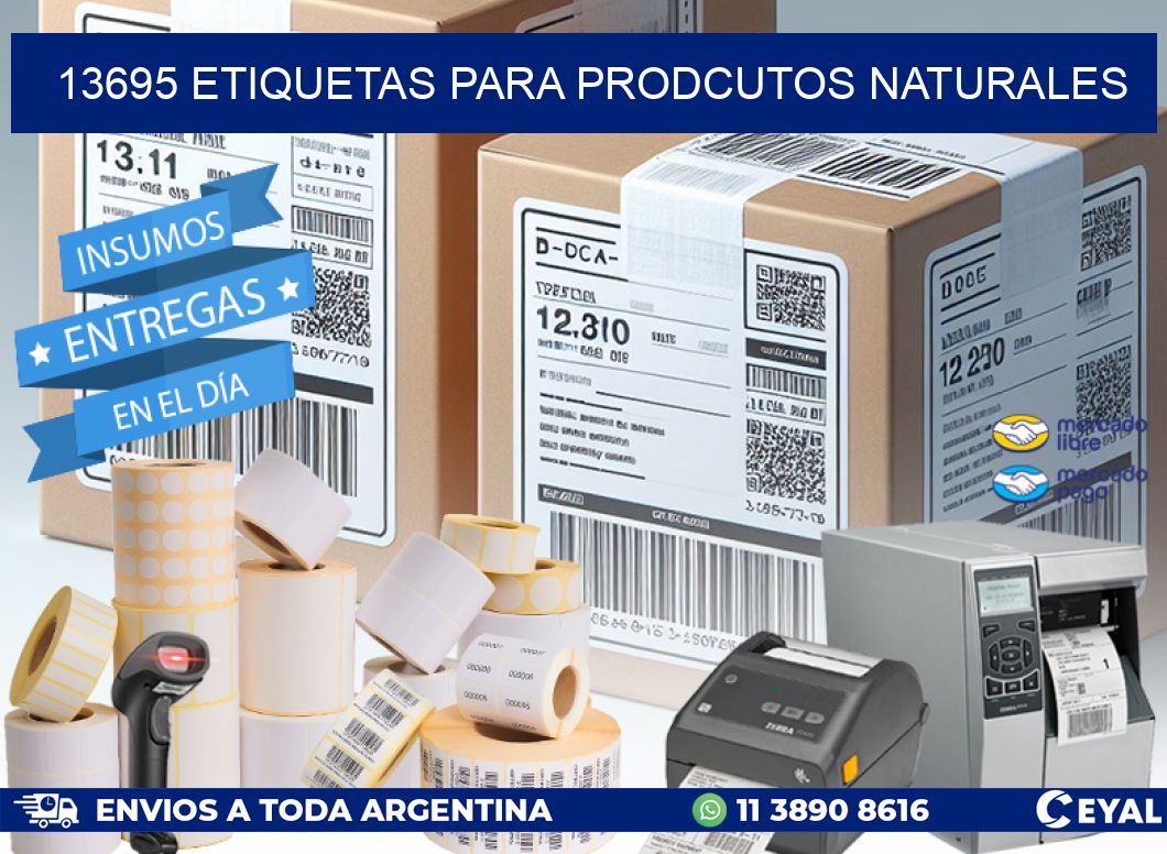 13695 ETIQUETAS PARA PRODCUTOS NATURALES