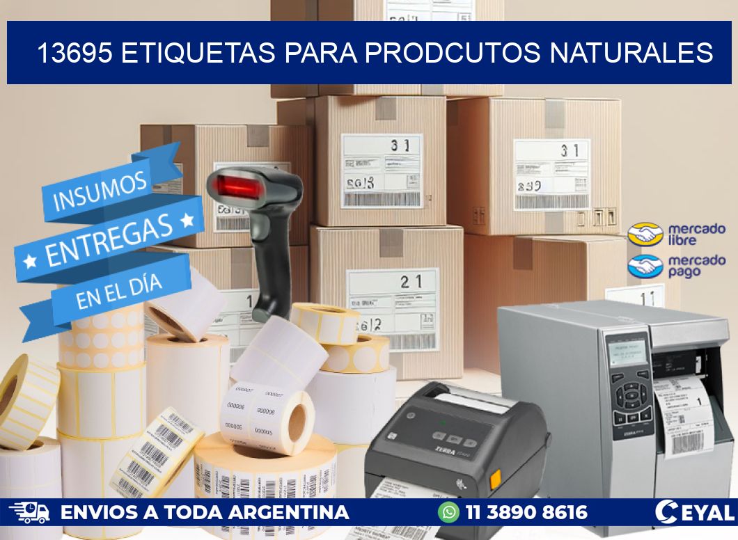 13695 ETIQUETAS PARA PRODCUTOS NATURALES