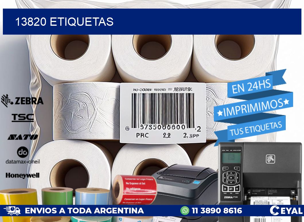 13820 ETIQUETAS