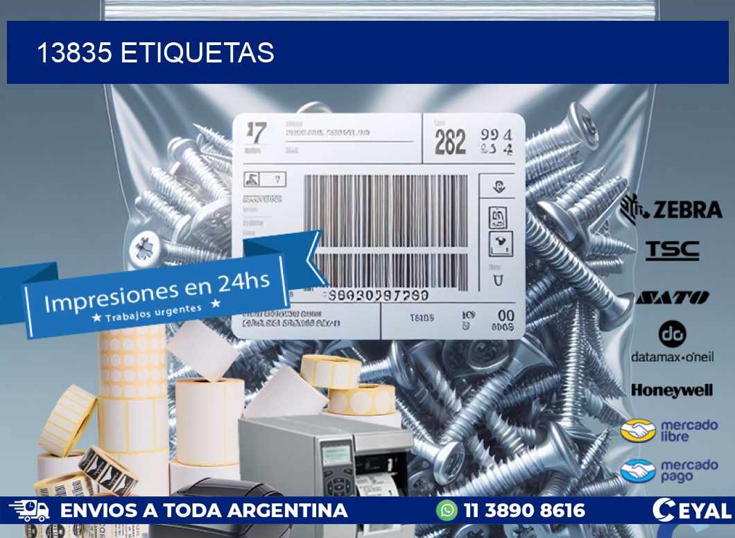13835 ETIQUETAS