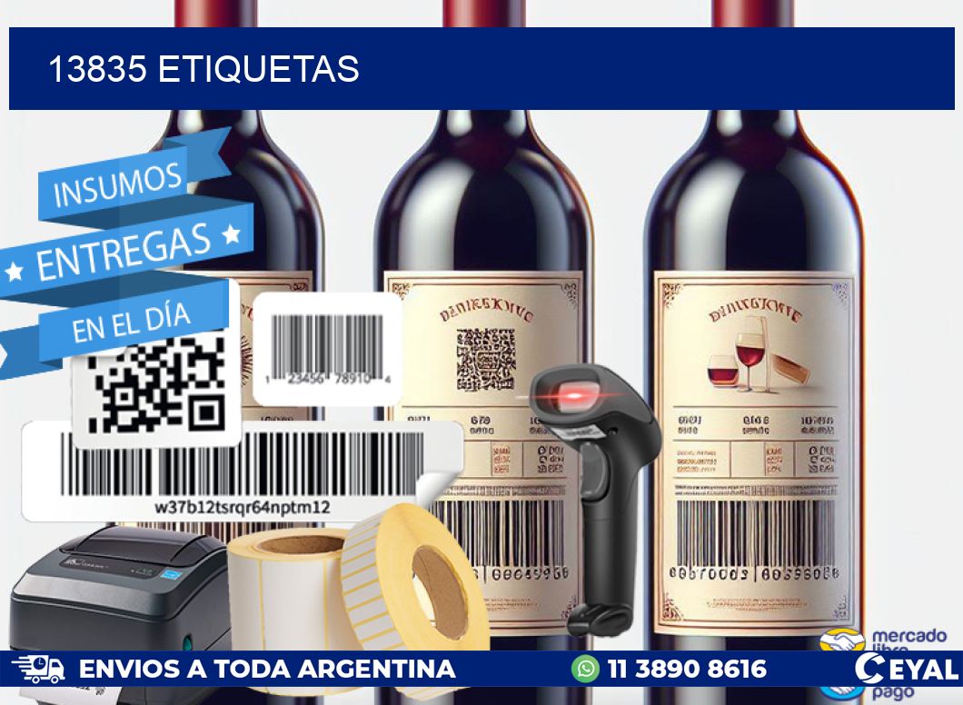 13835 ETIQUETAS