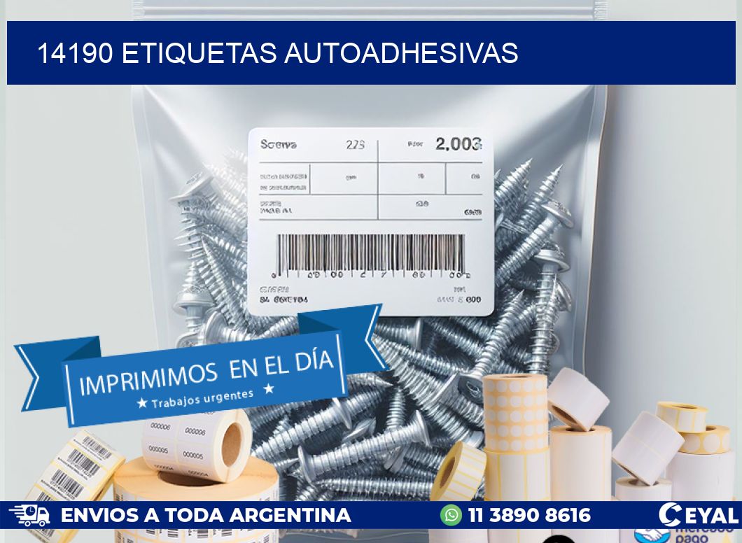 14190 ETIQUETAS AUTOADHESIVAS
