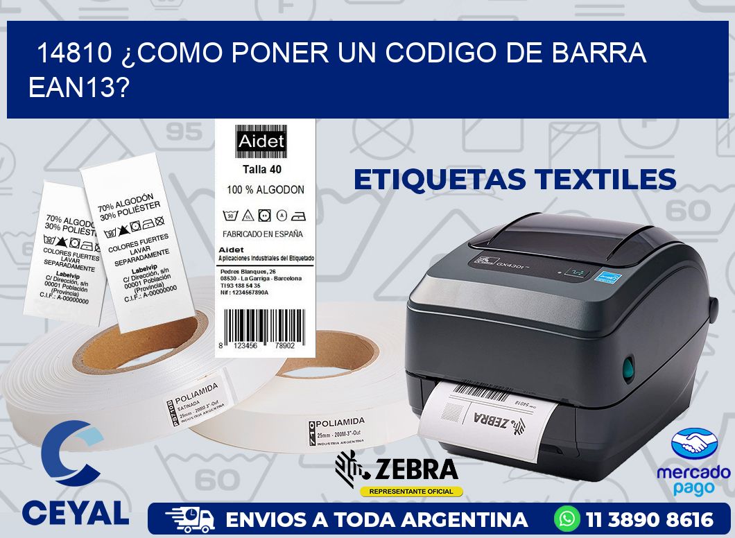 14810 ¿COMO PONER UN CODIGO DE BARRA EAN13?
