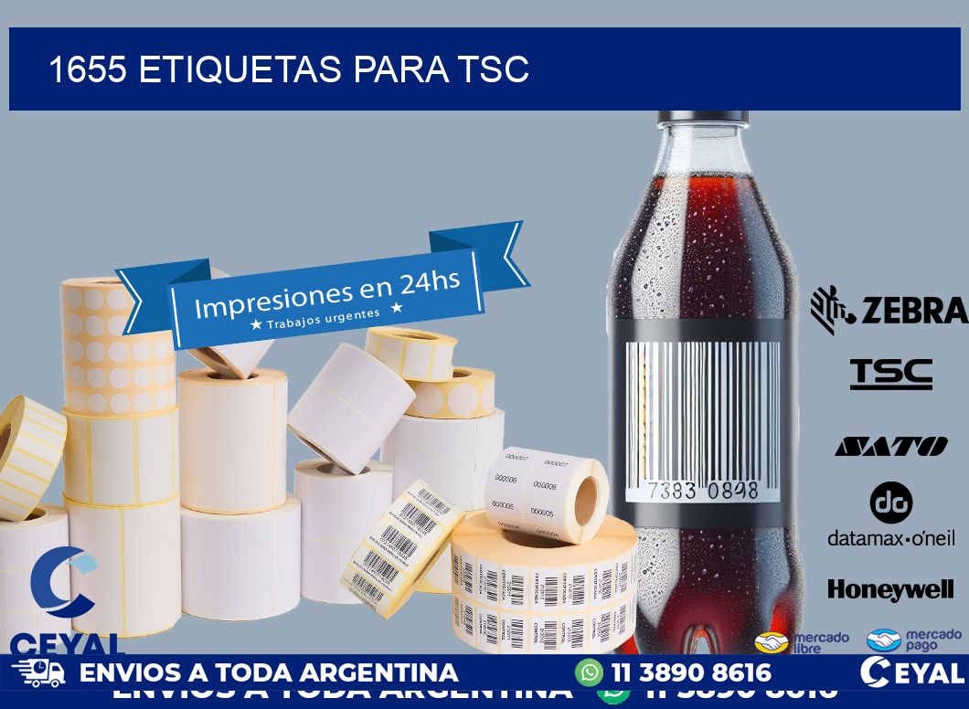 1655 ETIQUETAS PARA TSC