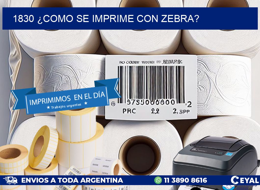 1830 ¿COMO SE IMPRIME CON ZEBRA?