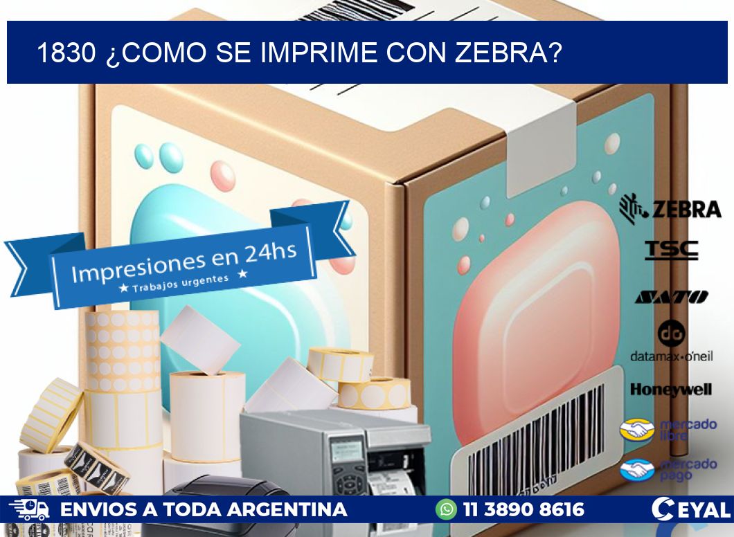 1830 ¿COMO SE IMPRIME CON ZEBRA?