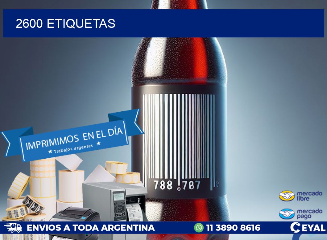 2600 ETIQUETAS