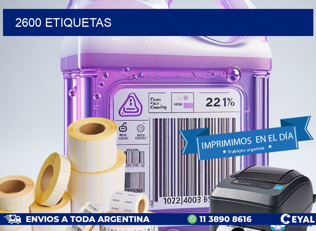 2600 ETIQUETAS