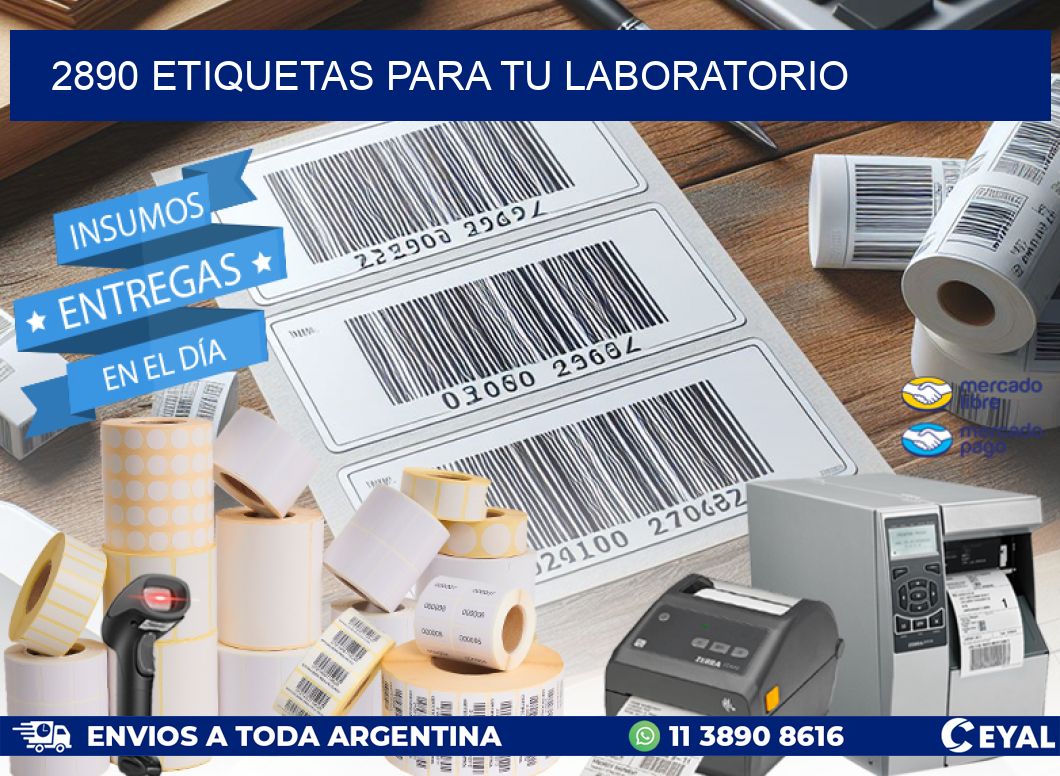 2890 ETIQUETAS PARA TU LABORATORIO