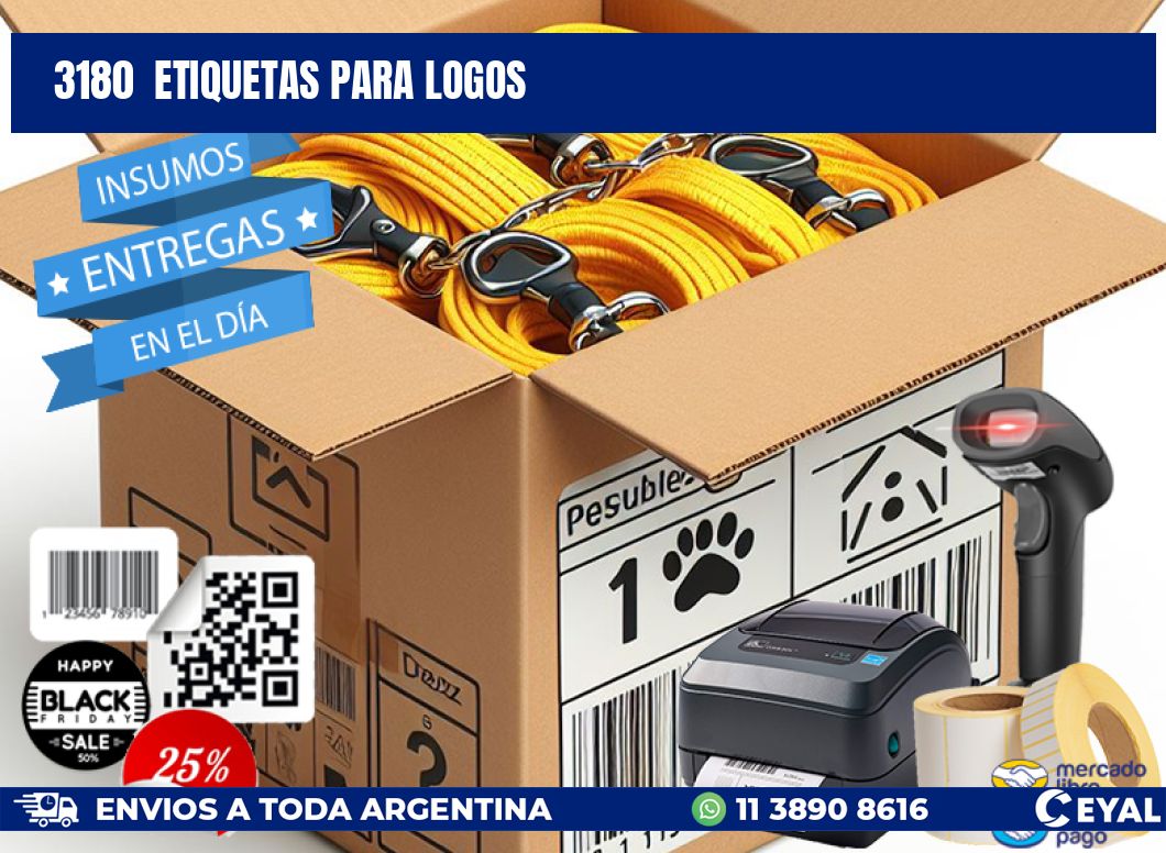 3180 ETIQUETAS PARA LOGOS