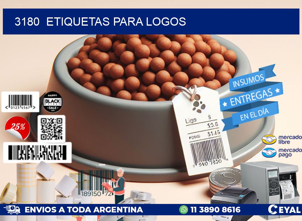 3180  ETIQUETAS PARA LOGOS