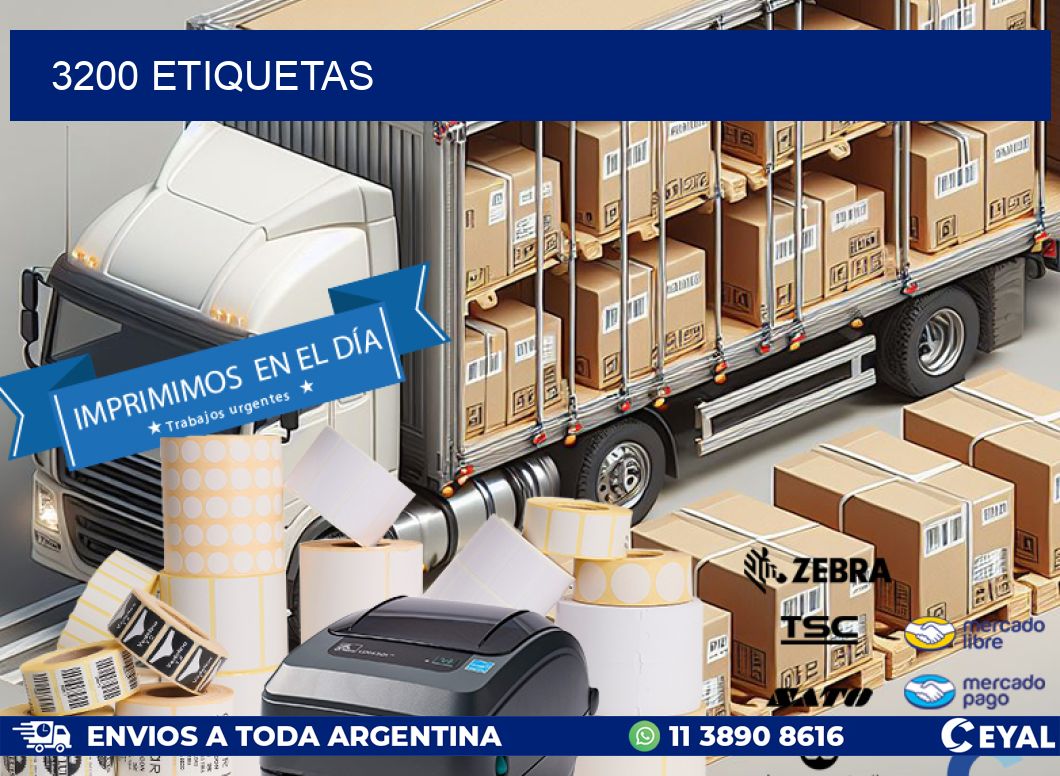 3200 ETIQUETAS