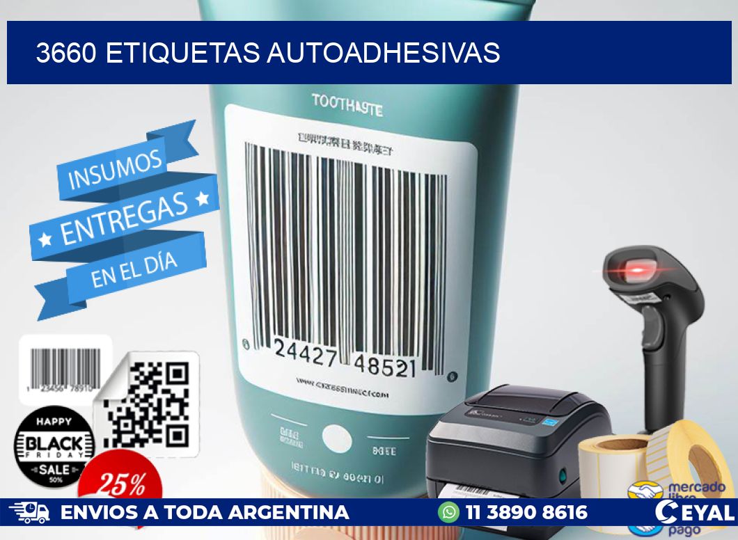 3660 ETIQUETAS AUTOADHESIVAS