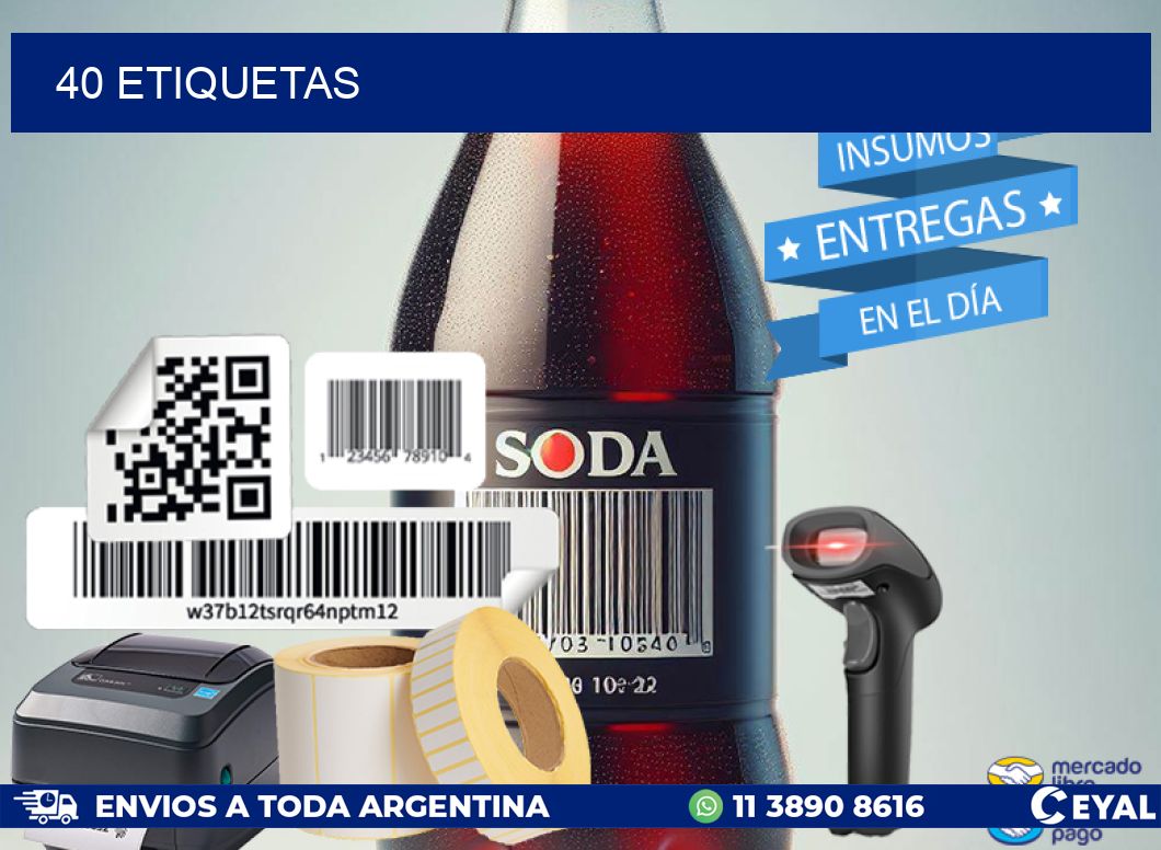 40 ETIQUETAS