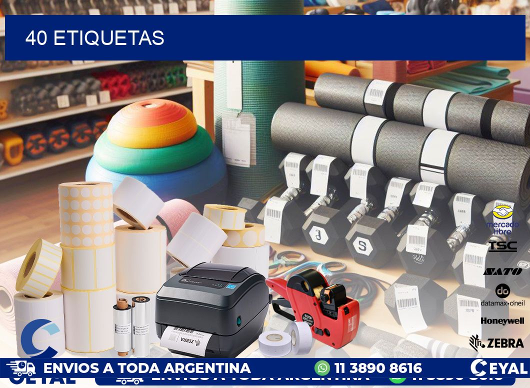 40 ETIQUETAS